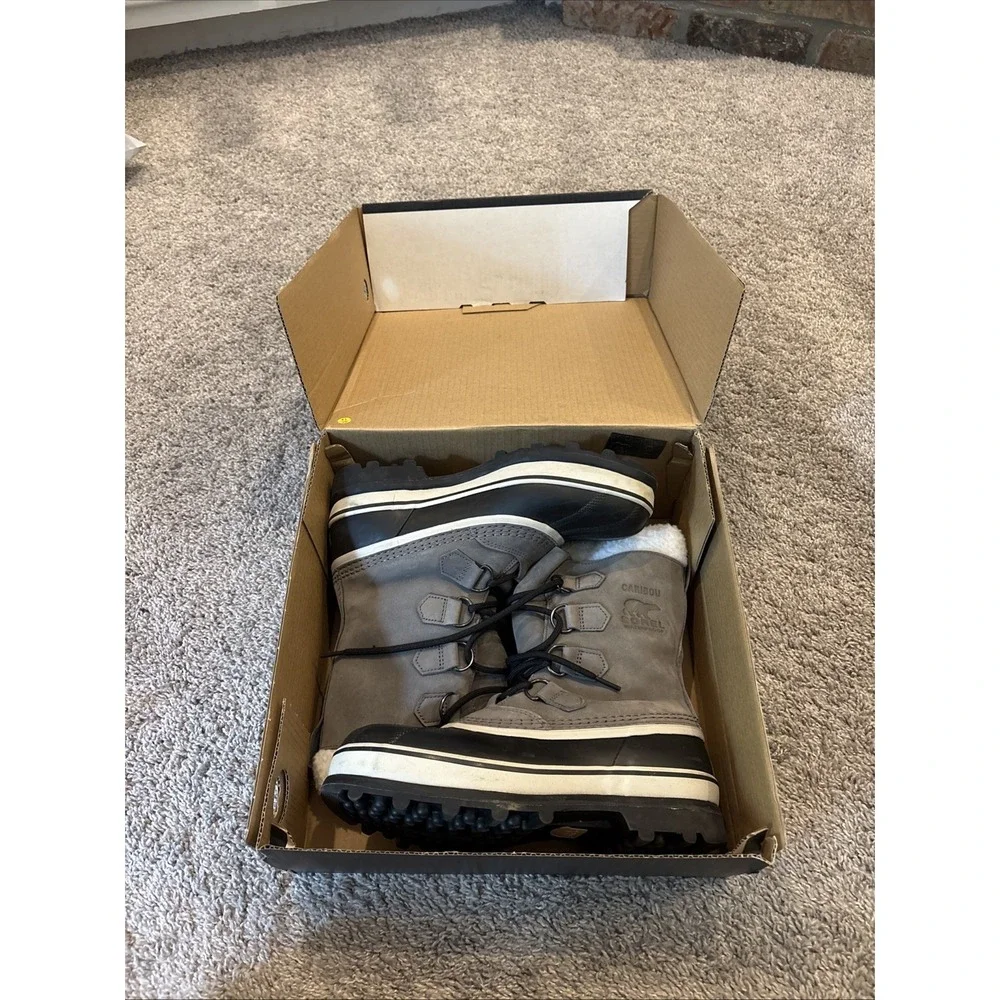 Sorel Caribou Snow Boots Waterproof Lined Women's Sz 8  *WORN ONLY 2x* EUC